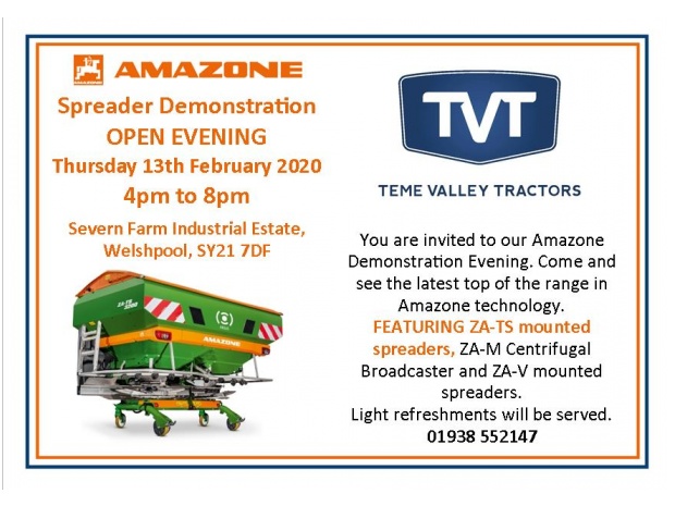 Amazone Spreader Open evening